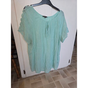 Women's George Light Blue Short Sleeve Tee XL